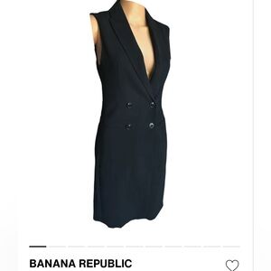 H&M Black Sleeveless Tailored Dress — Size 4 (S)